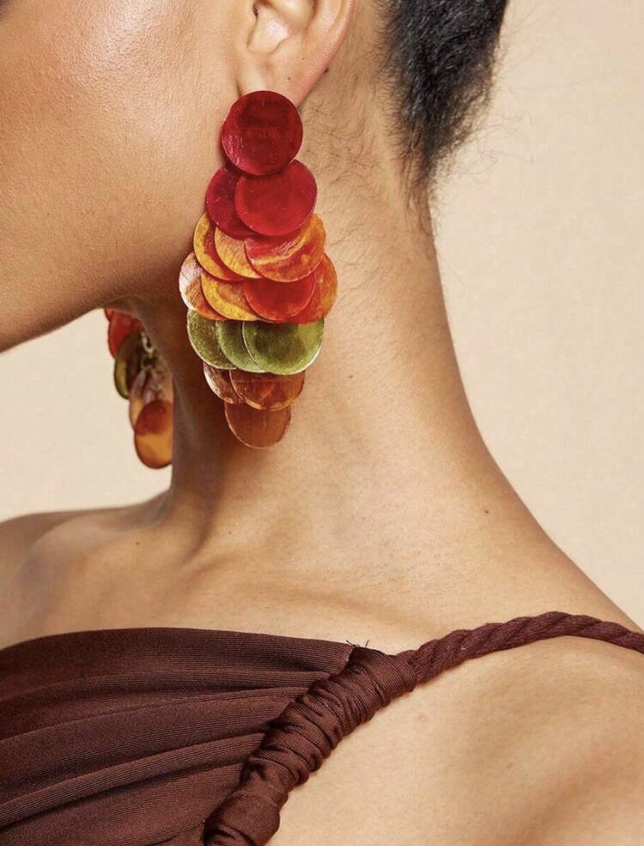 A Multi color earrings 