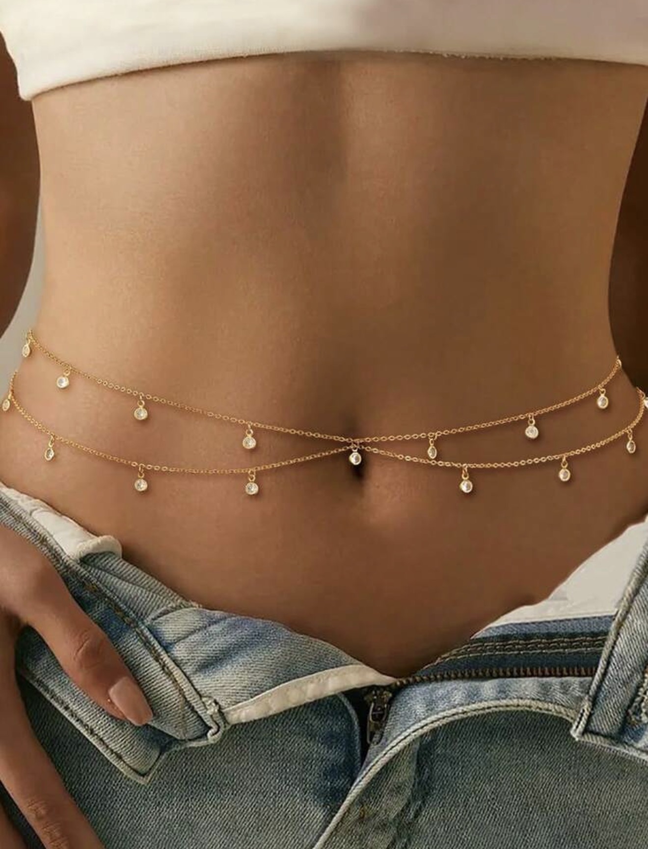 Two step waist chain