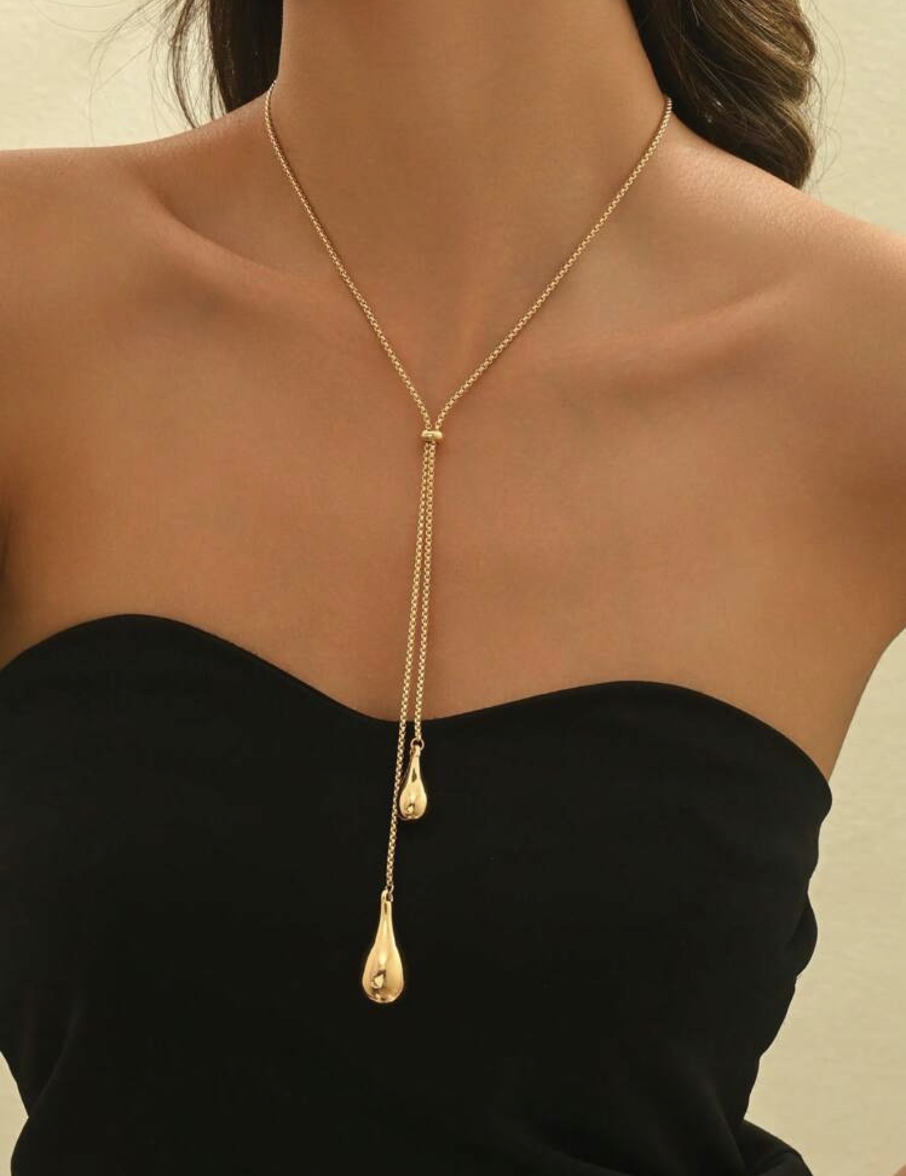 Y shaped necklace 