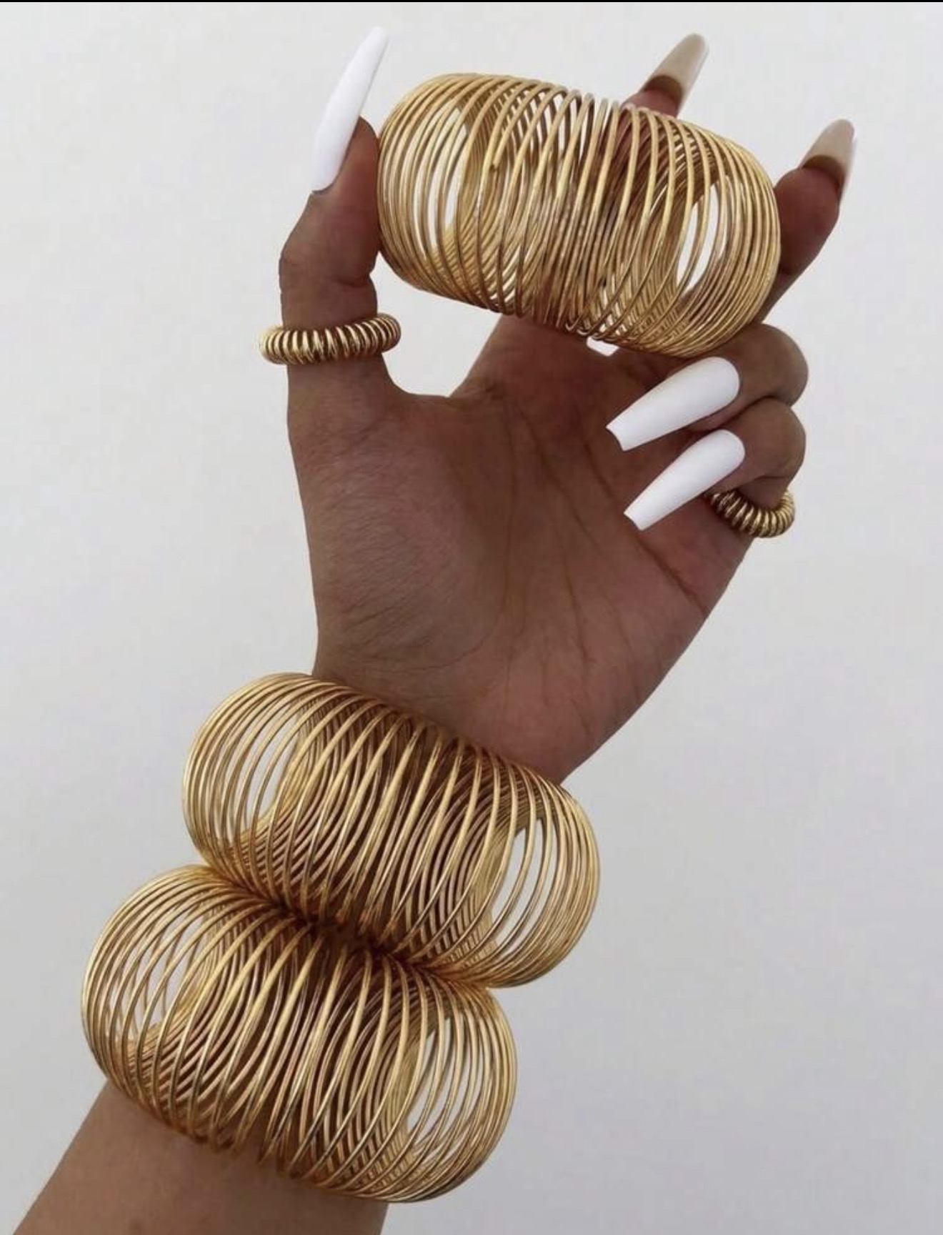Spring bangle bracelets